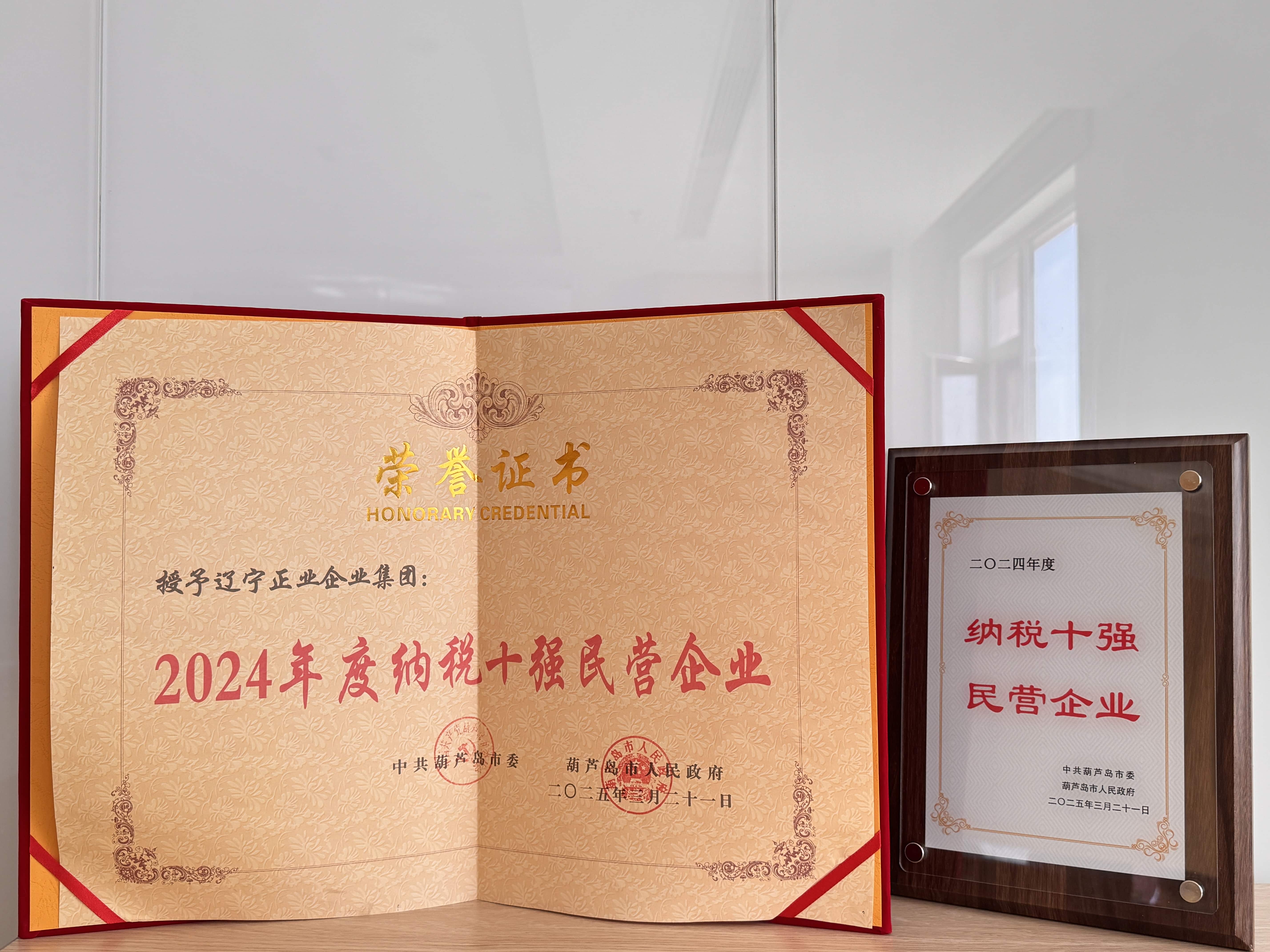 正業集團再登納稅十強榜！董事長趙立君出席全市民營經濟大會接受表彰(圖3)